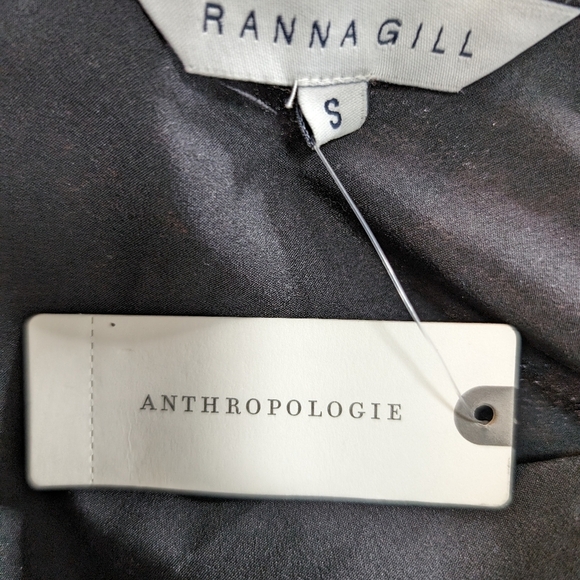 Anthropologie RANNA GILL Leopard Print Printed Cut-Out Midi Dress ~Small - Picture 6 of 7